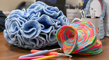 Mathematical crochet pieces