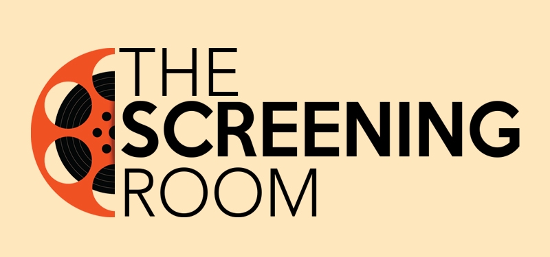 The Screening Room logo includes an image of a film reel.