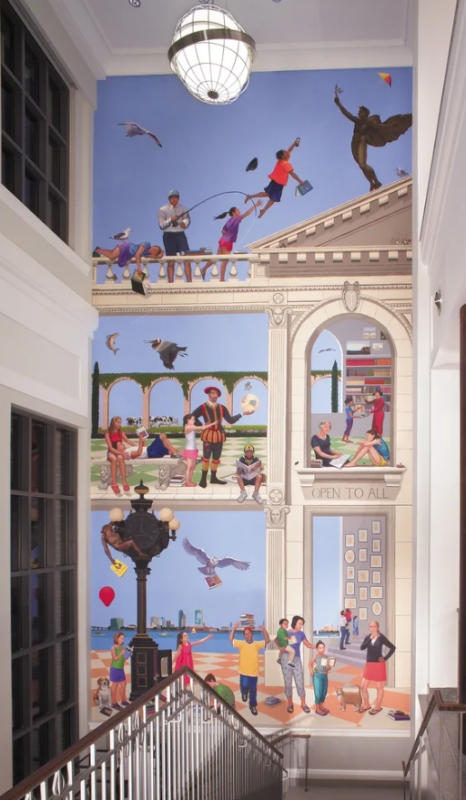 Katheryn Freeman's Mural at the Main Library