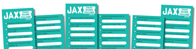 Jax Stacks Bookmarks artfully arranged to create a border