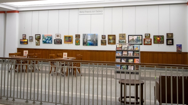 art exhibition space, third floor, Main Library