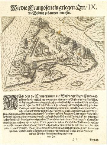 Plate IX. The French Select a Place for Building a Fort