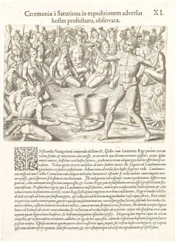 Plate XI. Ceremonies Performed by Saturioua Before Going on an Expedition Against the Enemy