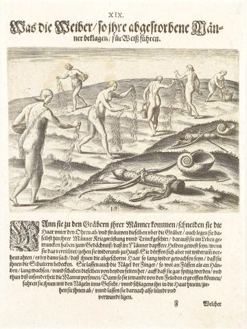 Plate XIX. Ceremonies of thae Women in Mourning for their Husbands