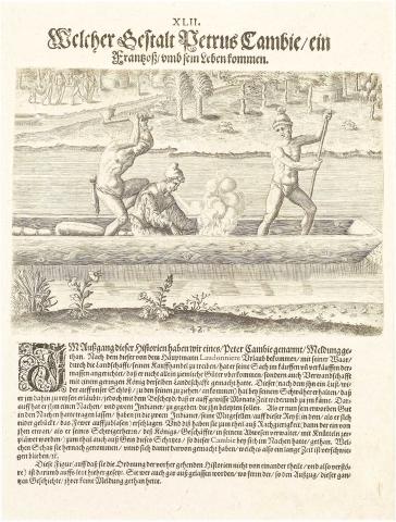 Plate XLII. The Murder of the Frenchman, Pierre Gambie