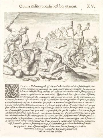 Plate XV. How Outina's Soldiers Treated their Slain Enemies