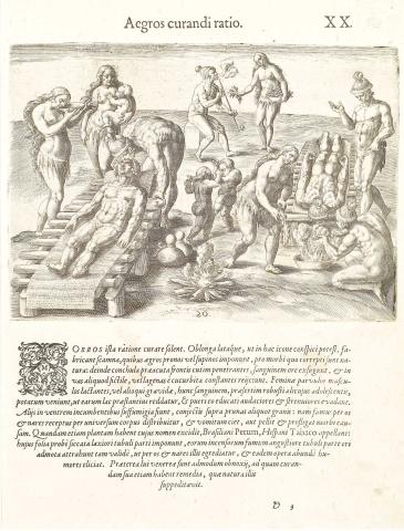 Plate XX. How the Indians Cure their Sick