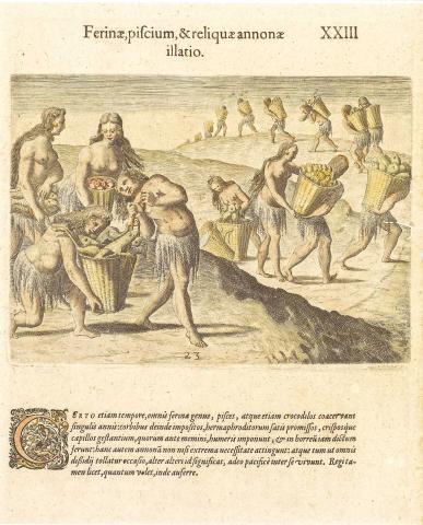 Plate XXIII. Bringing in Game, Fish and other Provisions