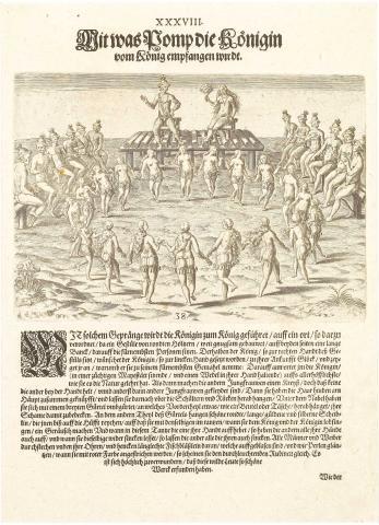 Plate XXXVIII. The Solemn Reception of the Queen by the King