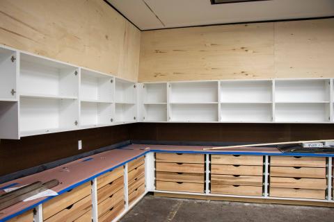 Wall Cabinets Installed at the Webb Wesconnett Regional Library Children's Area