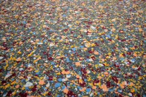 New carpet installation in the Highlands Regional Library children's area