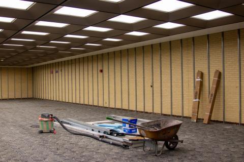 Webb Library Children's area reno begins