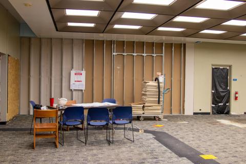 Webb Library Children's area reno begins