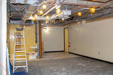 Webb Library Children's area reno begins