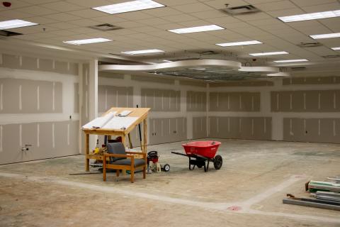Highlands Regional Library Children's Area Drywall Application