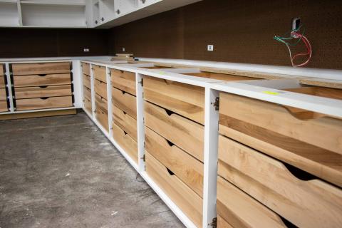 Wall Cabinets Installed at the Webb Wesconnett Regional Library Children's Area