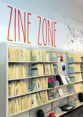 zine collection at Main library