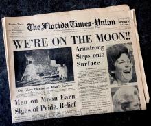 photo of the front page of a newspaper