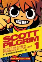 Scott Pilgrim Volume 1 by Bryan Lee O'Malley. Covers shows the titular character smiling.